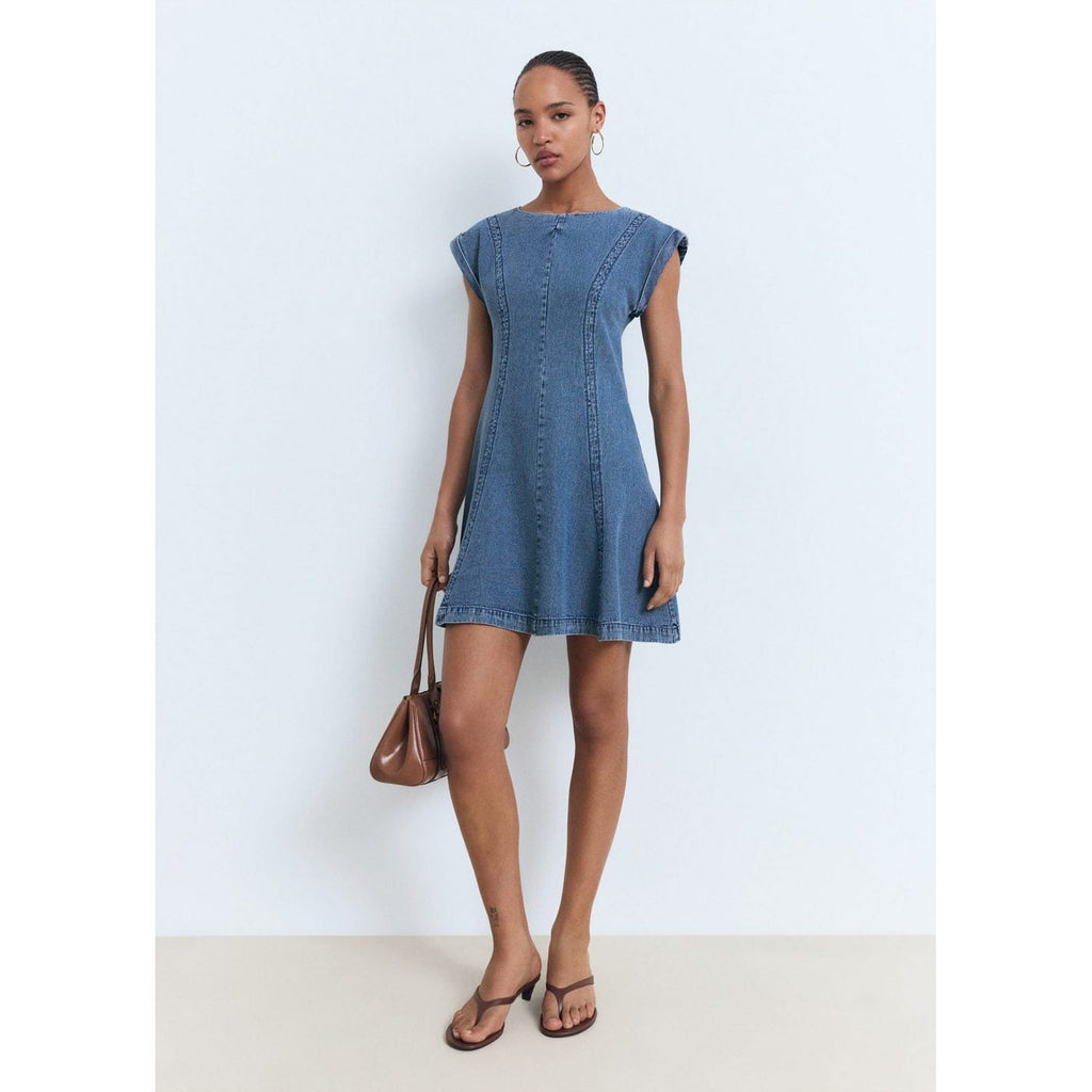 Robe En Jean Détail Coutures