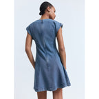 Robe En Jean Détail Coutures