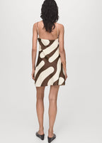 Robe Satinée Imprimée