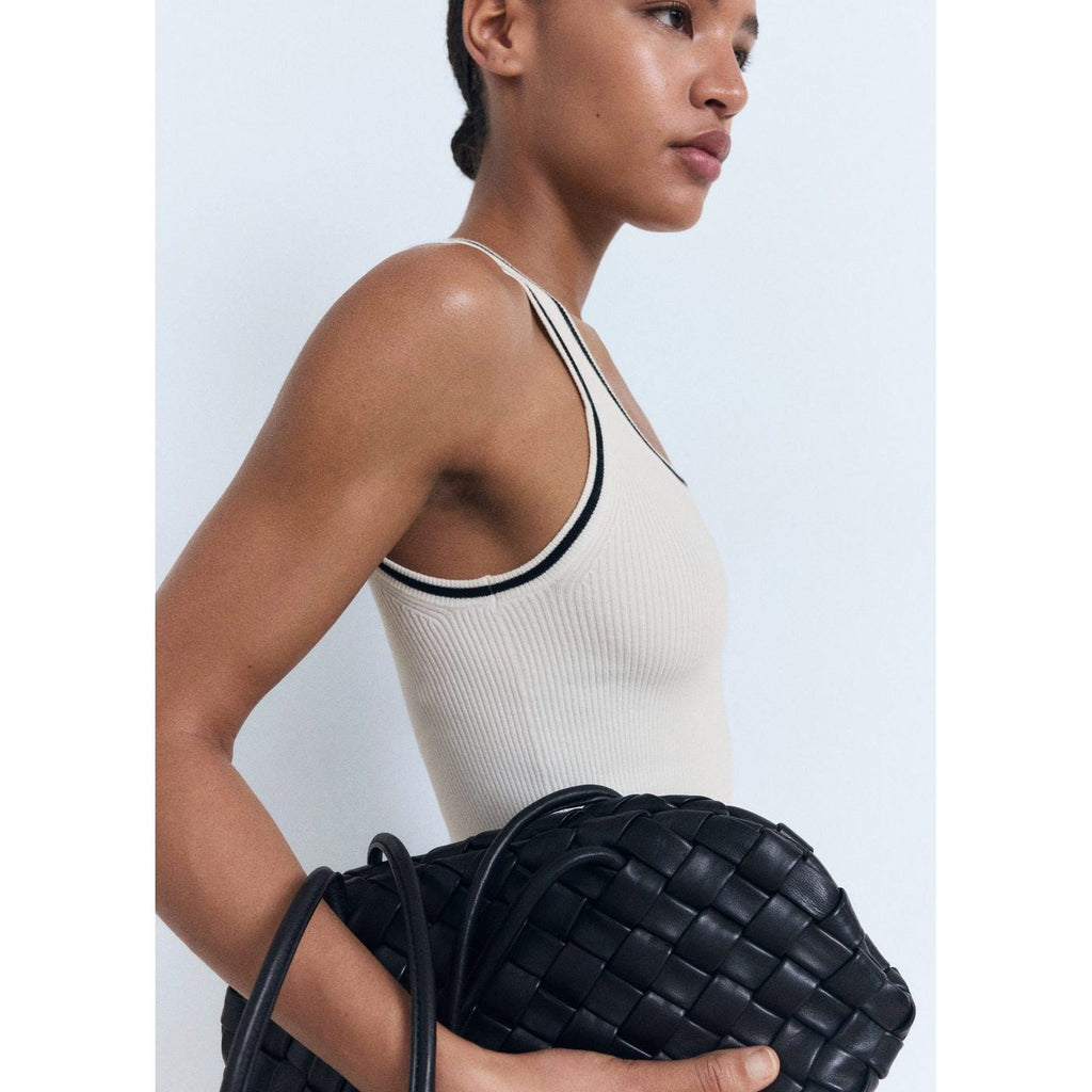 Top Maille Détails Contrastants