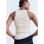 Top Maille Détails Contrastants