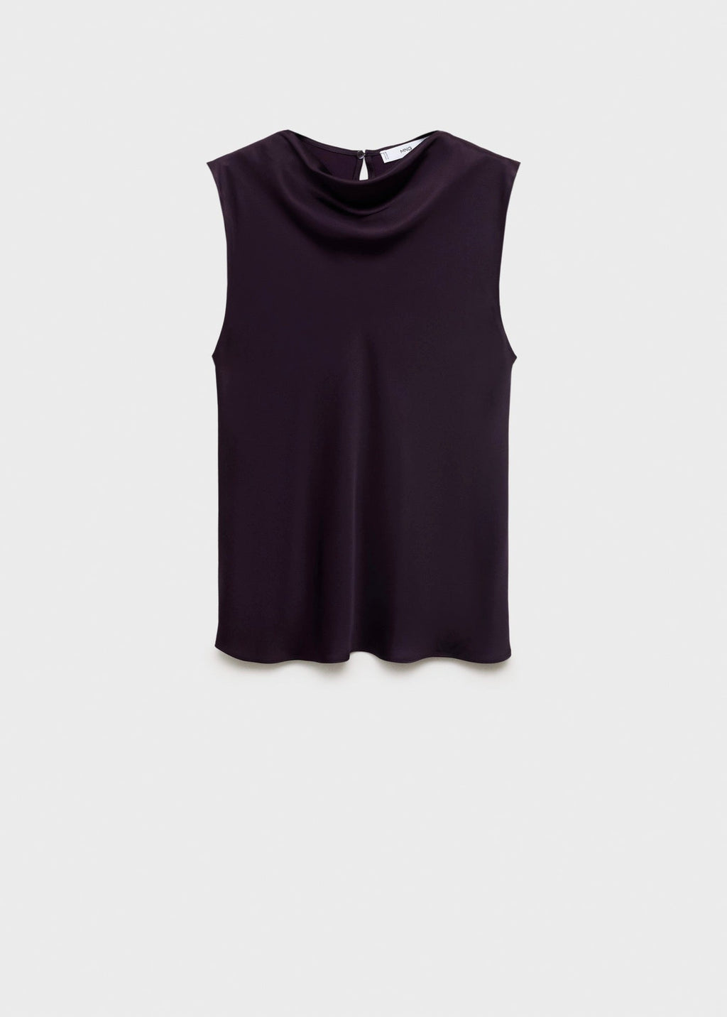 Blouse Satin Col Bénitier