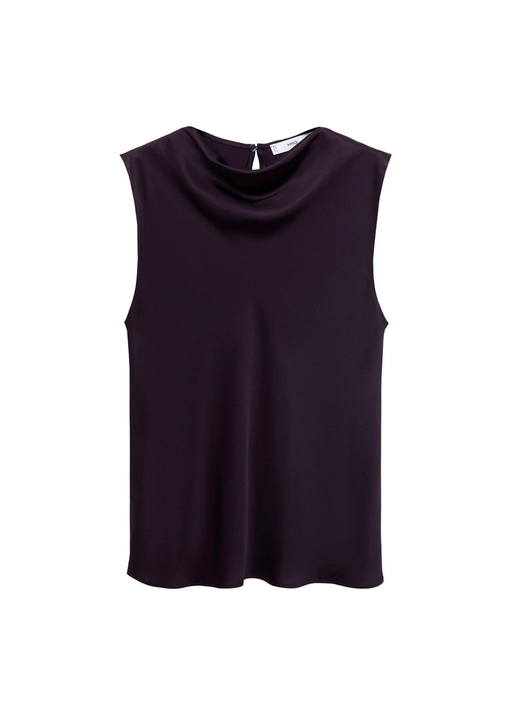 Blouse Satin Col Bénitier