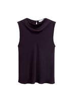 Blouse Satin Col Bénitier