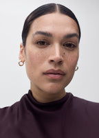 Blouse Satin Col Bénitier