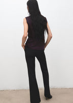 Blouse Satin Col Bénitier