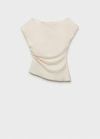 Blouse Modal Col Asymétrique
