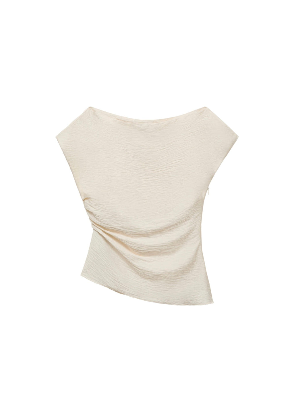 Blouse Modal Col Asymétrique