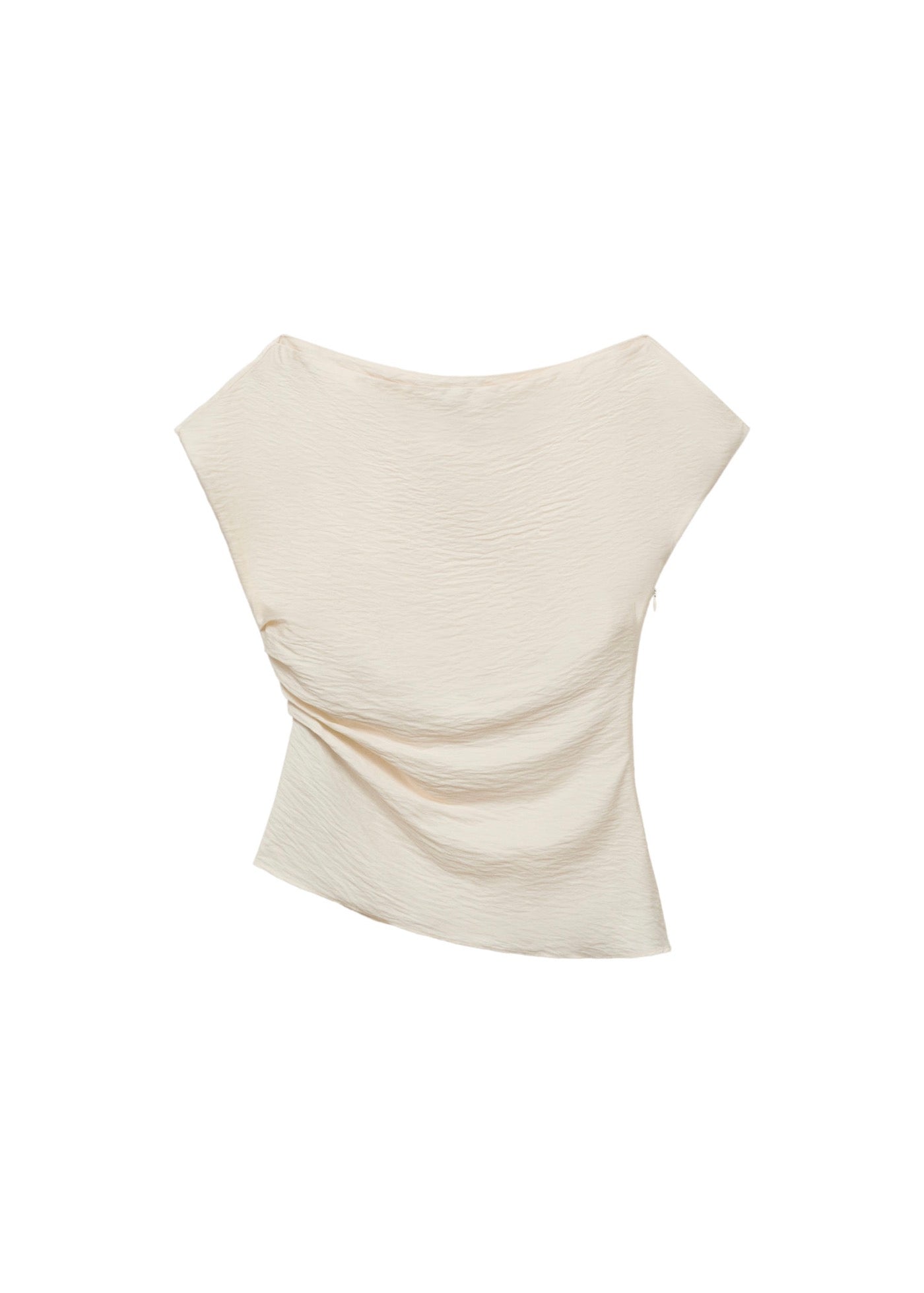 Blouse Modal Col Asymétrique