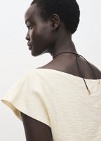 Blouse Modal Col Asymétrique