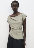 Blouse Modal Col Asymétrique