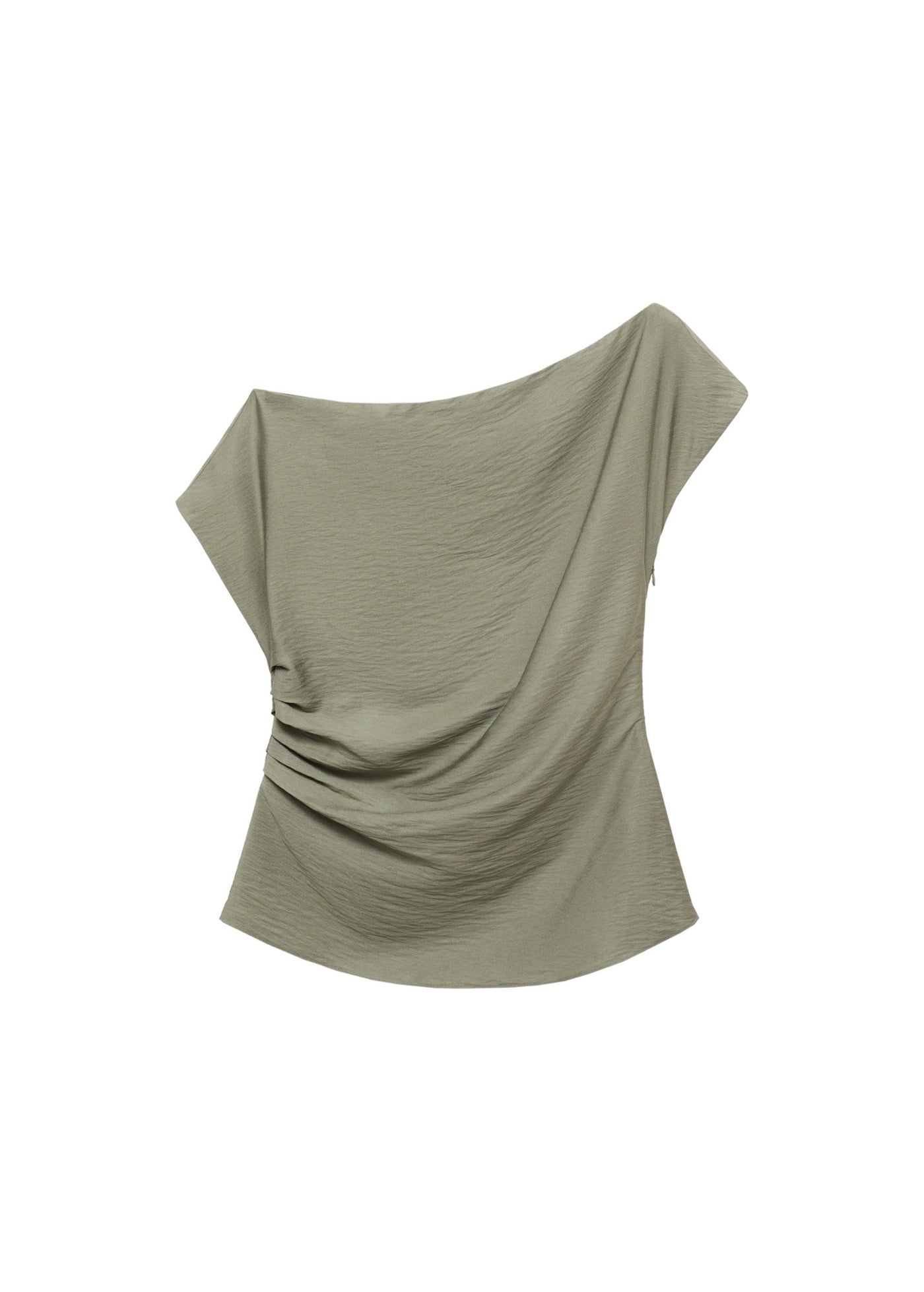 Blouse Modal Col Asymétrique