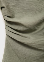 Blouse Modal Col Asymétrique