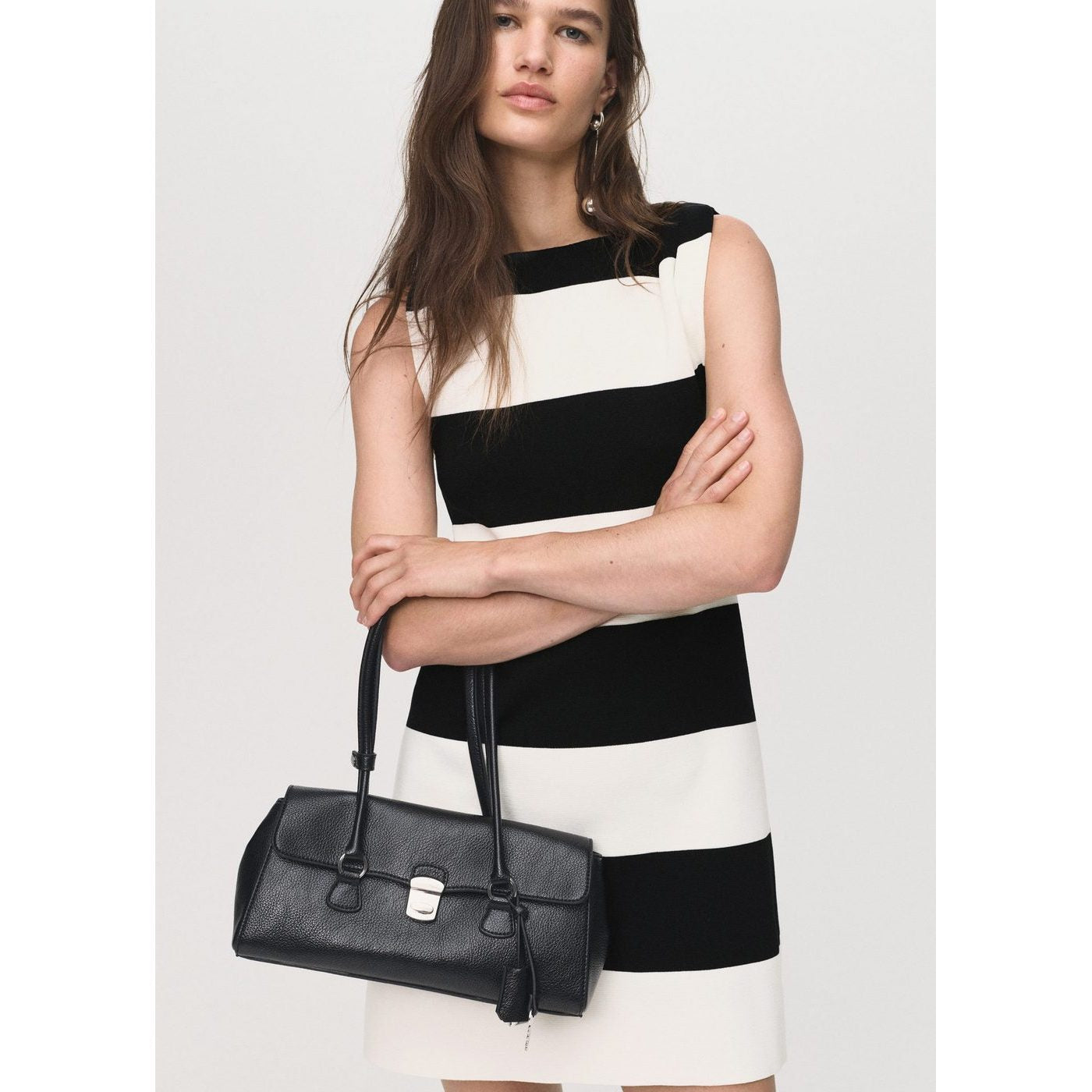 Robe Maille Bretelles Asymétriques