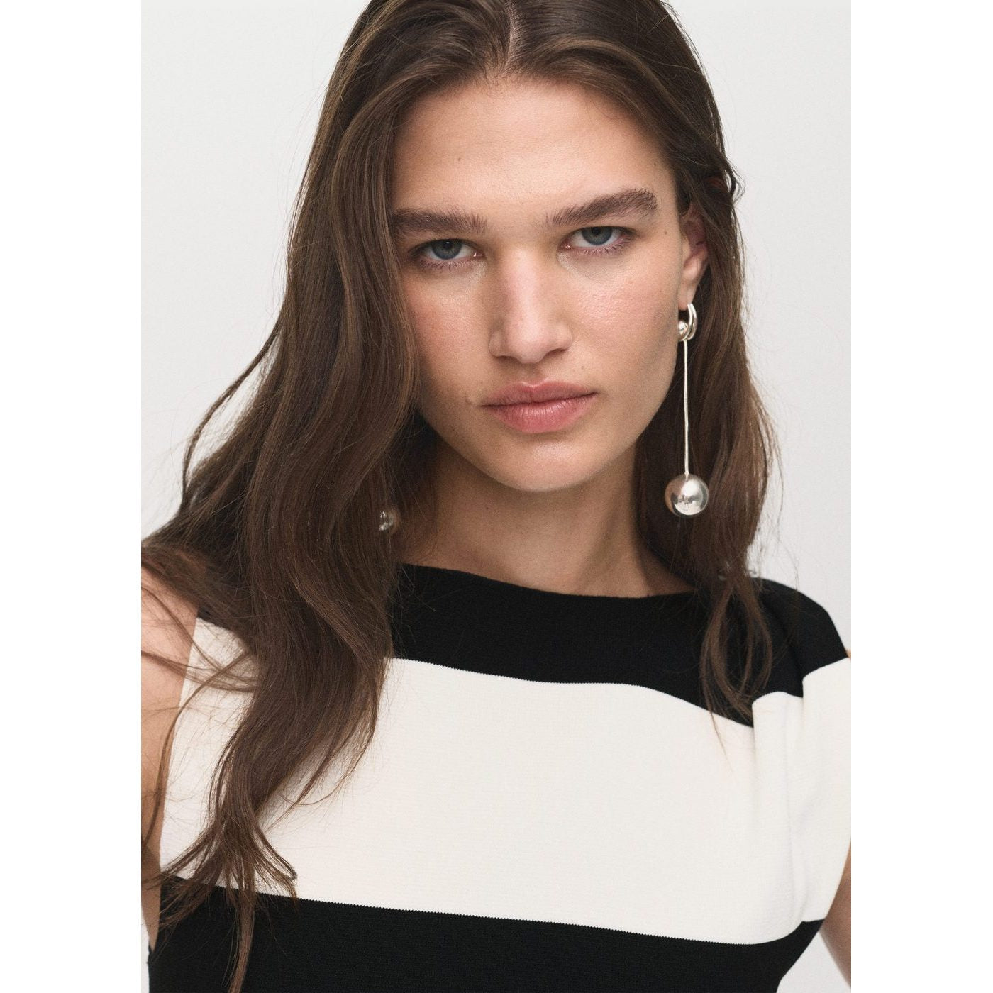 Robe Maille Bretelles Asymétriques