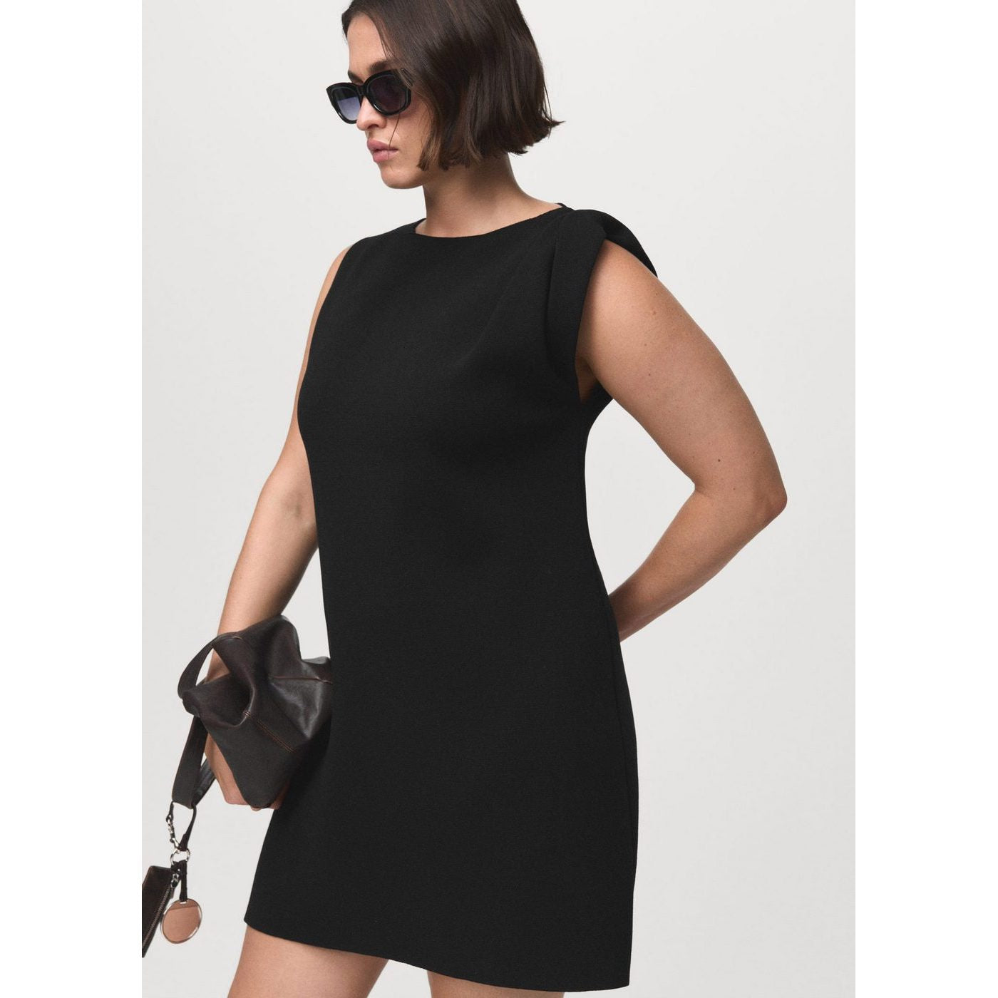 Robe Maille Bretelles Asymétriques