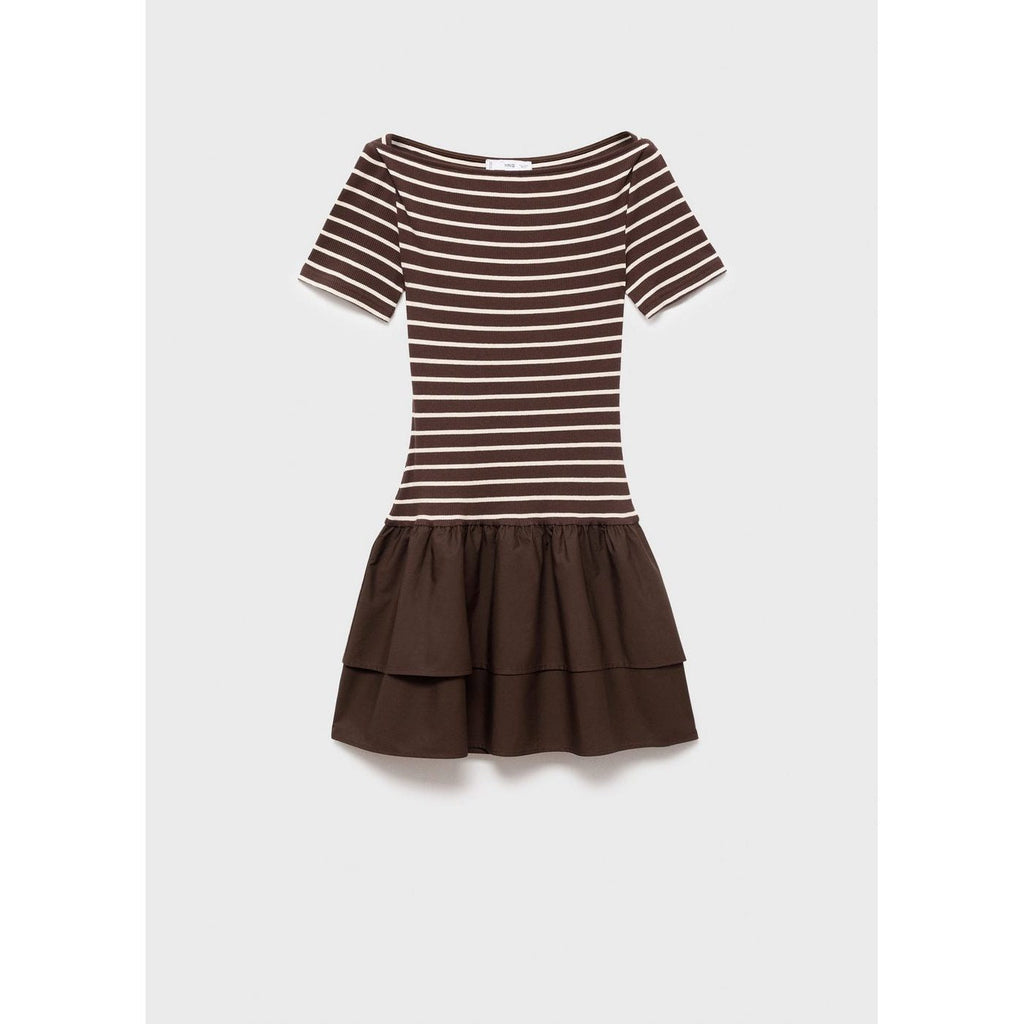 Robe À Rayures Bimatière