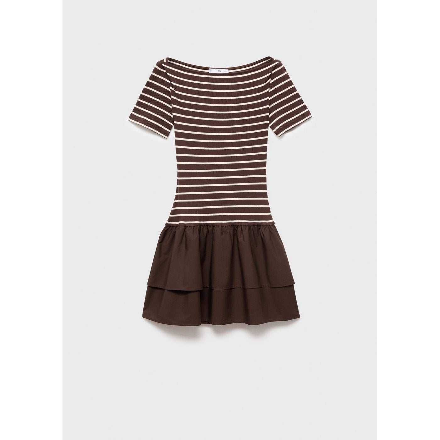 Robe À Rayures Bimatière