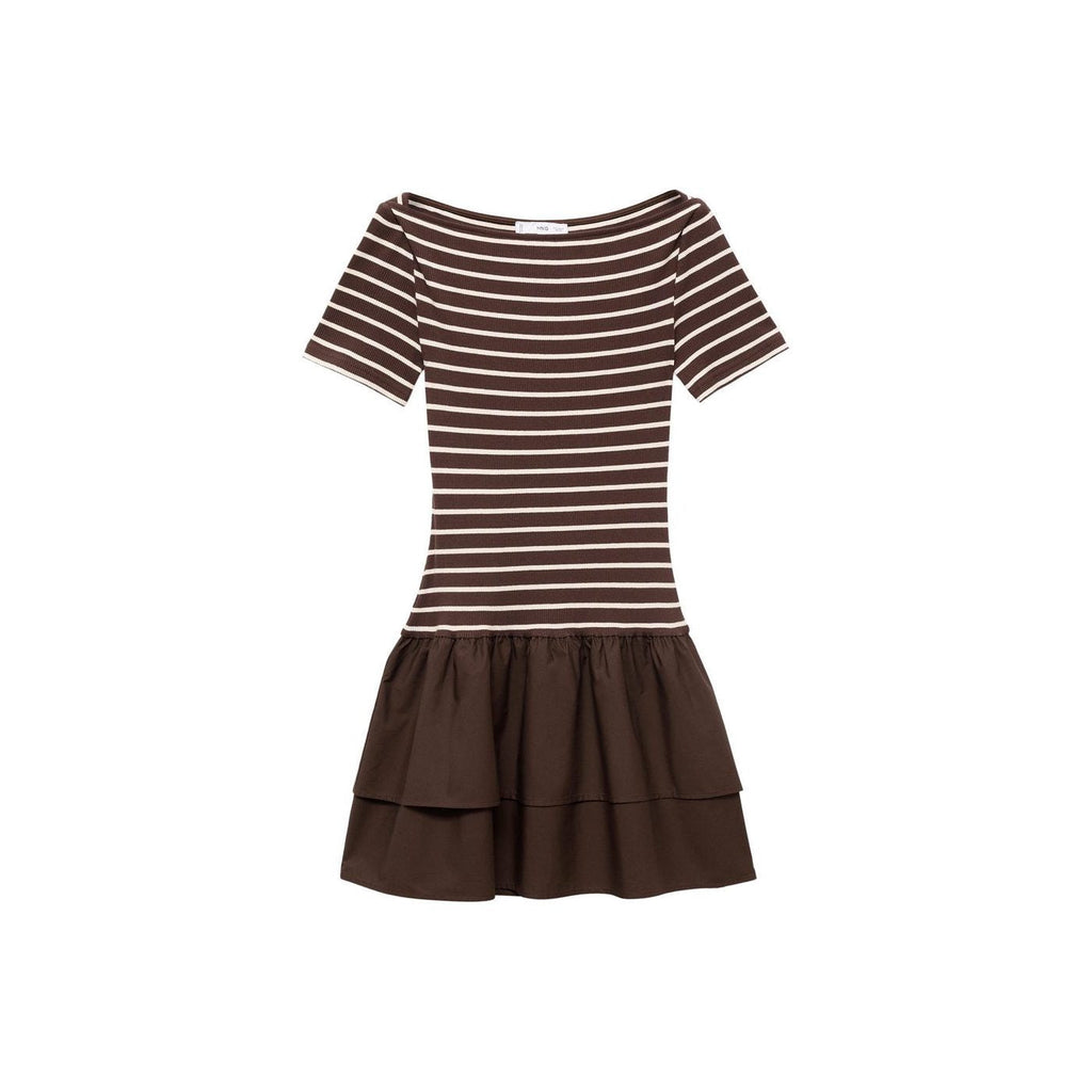 Robe À Rayures Bimatière