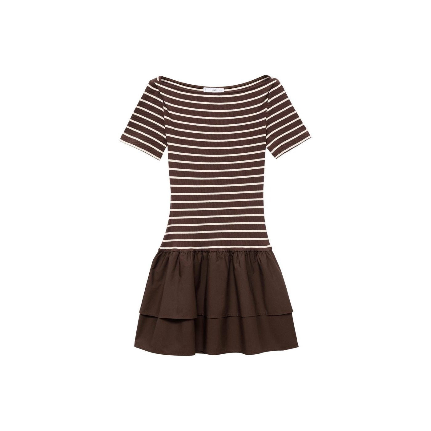 Robe À Rayures Bimatière