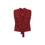 Chemisier Col Drapé Ceinture