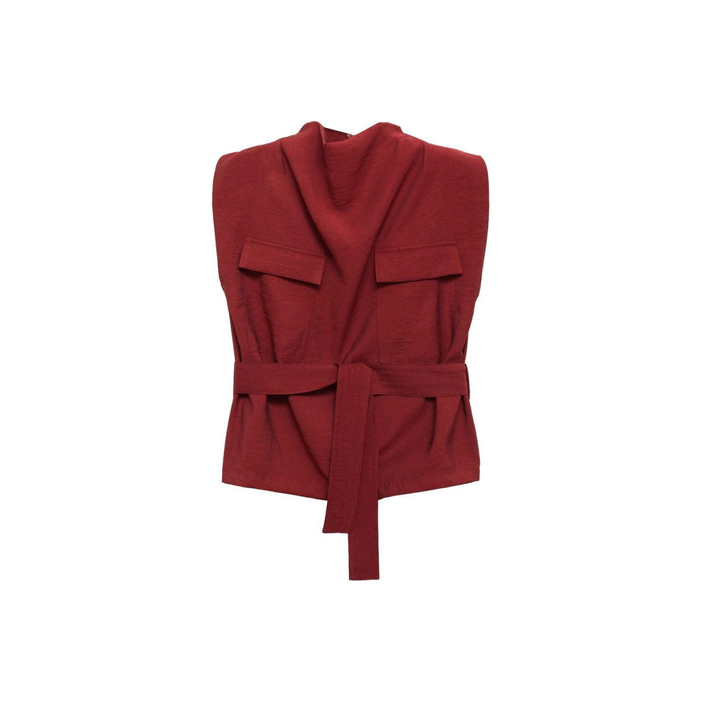Chemisier Col Drapé Ceinture