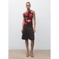 Top Asymétrique À Fleurs