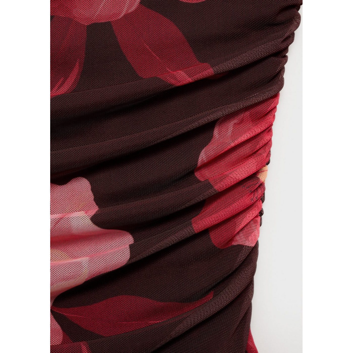 Top Asymétrique À Fleurs