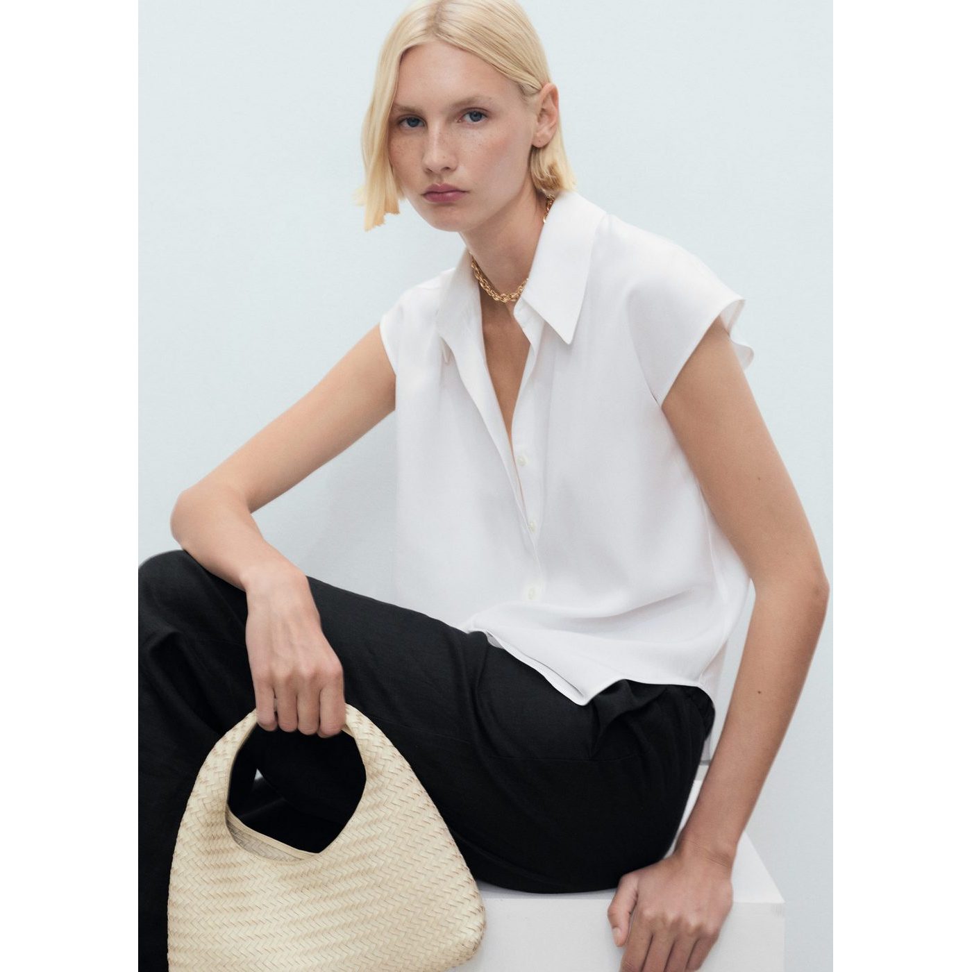 Chemise Lyocell Sans Manches