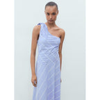 Robe Rayures Asymétrique