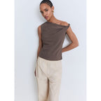 Pantalon Paperbag En Coton