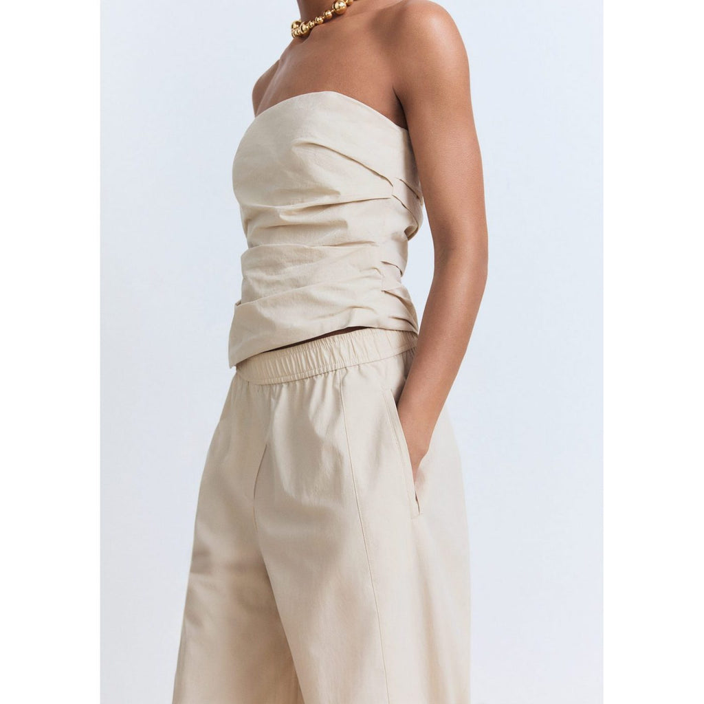 Pantalon Paperbag En Coton