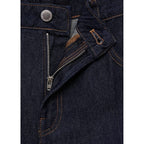Bermuda En Jean Taille Haute Rinse Wash
