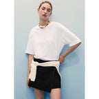 Jupe Short En Jean Croisée