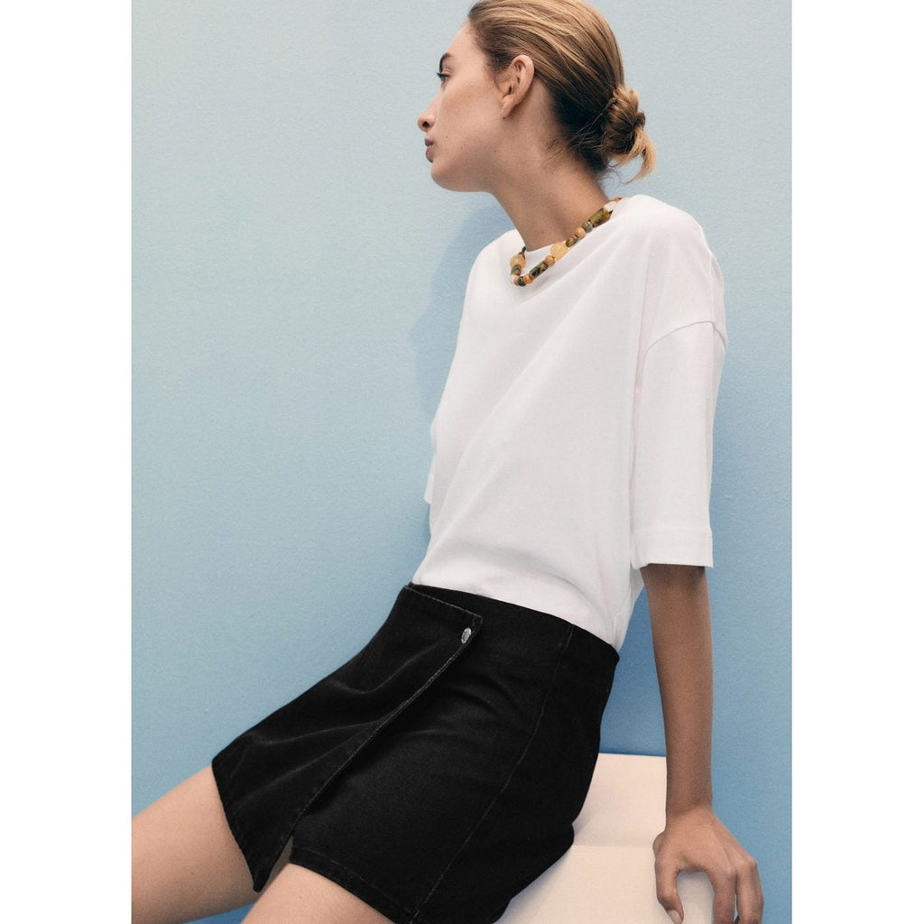 Jupe Short En Jean Croisée
