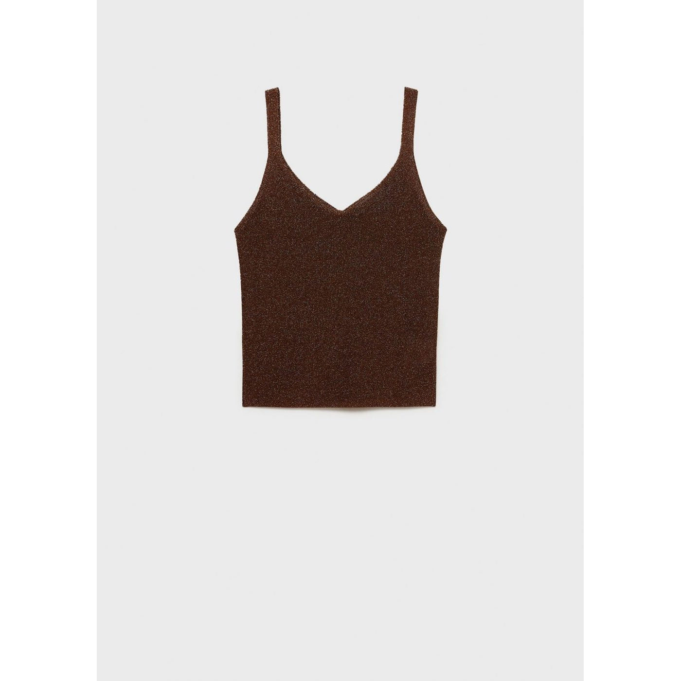 Top Maille Lurex Col En V