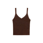 Top Maille Lurex Col En V