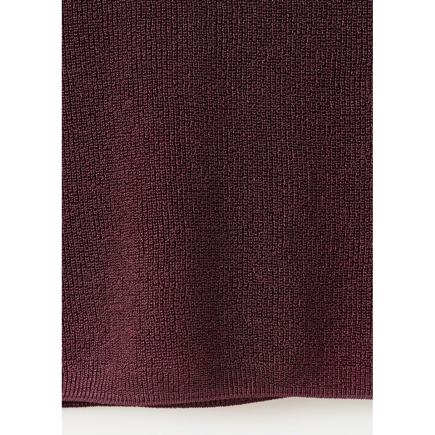 Top Maille Lurex Col En V