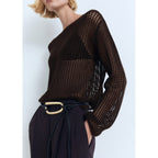 Pull Crochet Manches Longues