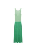 Robe Longue En Crochet Bicolore