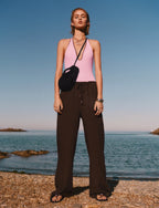Pantalon Lin Taille Élastique