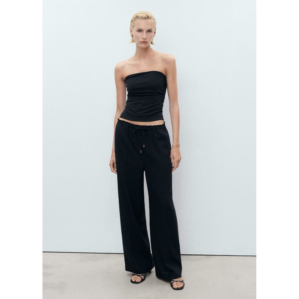 Pantalon Lin Taille Élastique