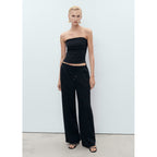 Pantalon Lin Taille Élastique