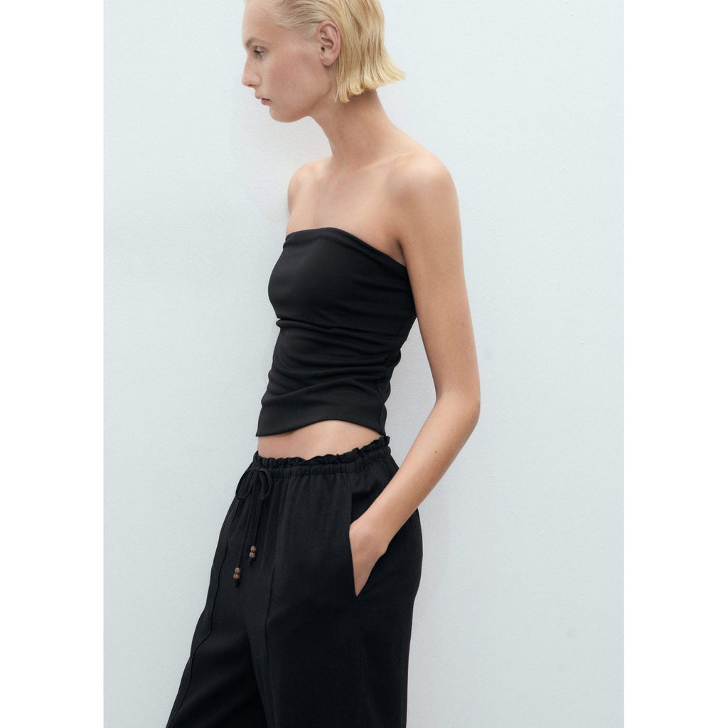 Pantalon Lin Taille Élastique