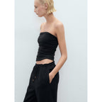 Pantalon Lin Taille Élastique