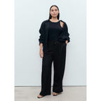 Pantalon Lin Taille Élastique