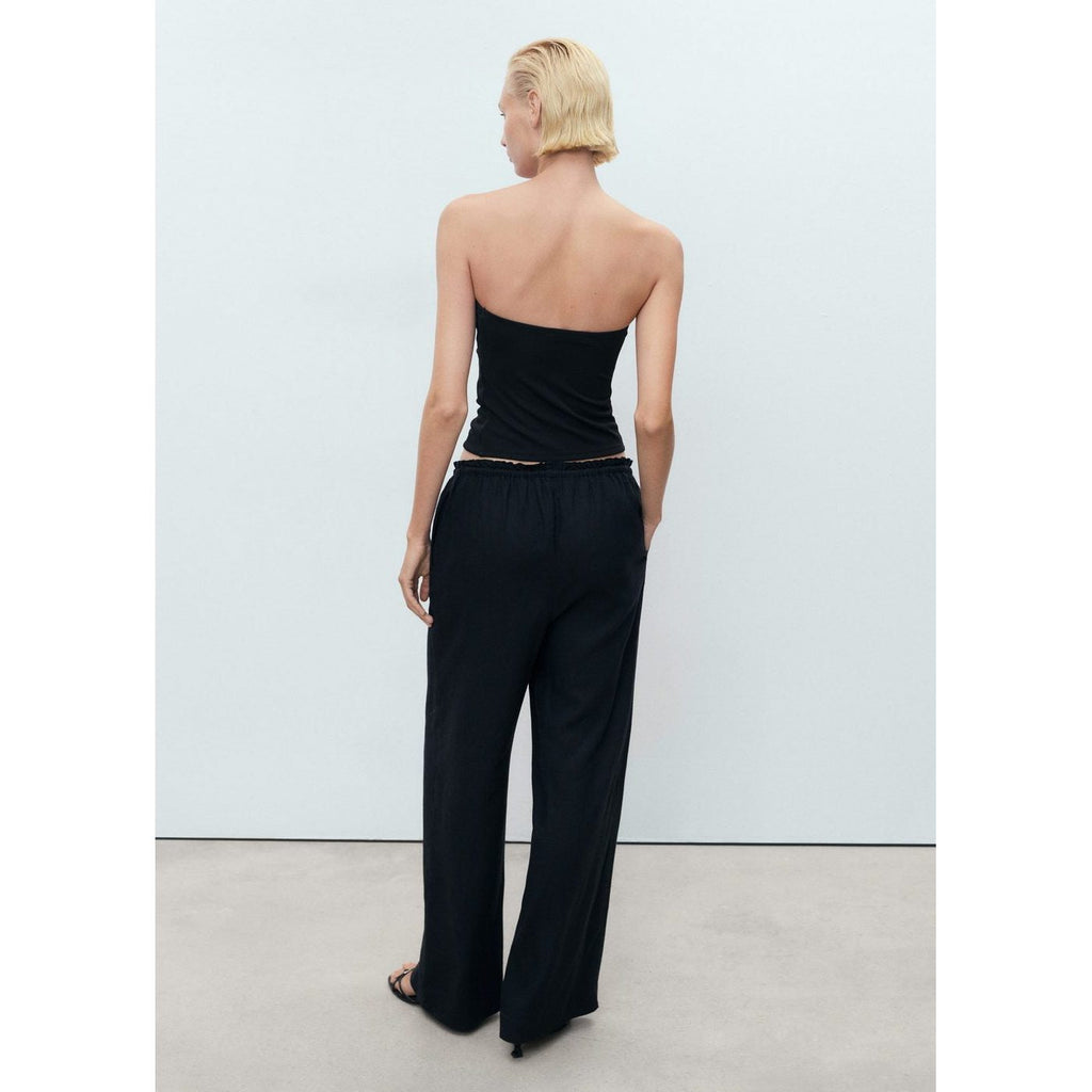 Pantalon Lin Taille Élastique