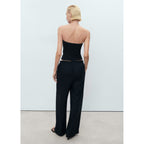 Pantalon Lin Taille Élastique
