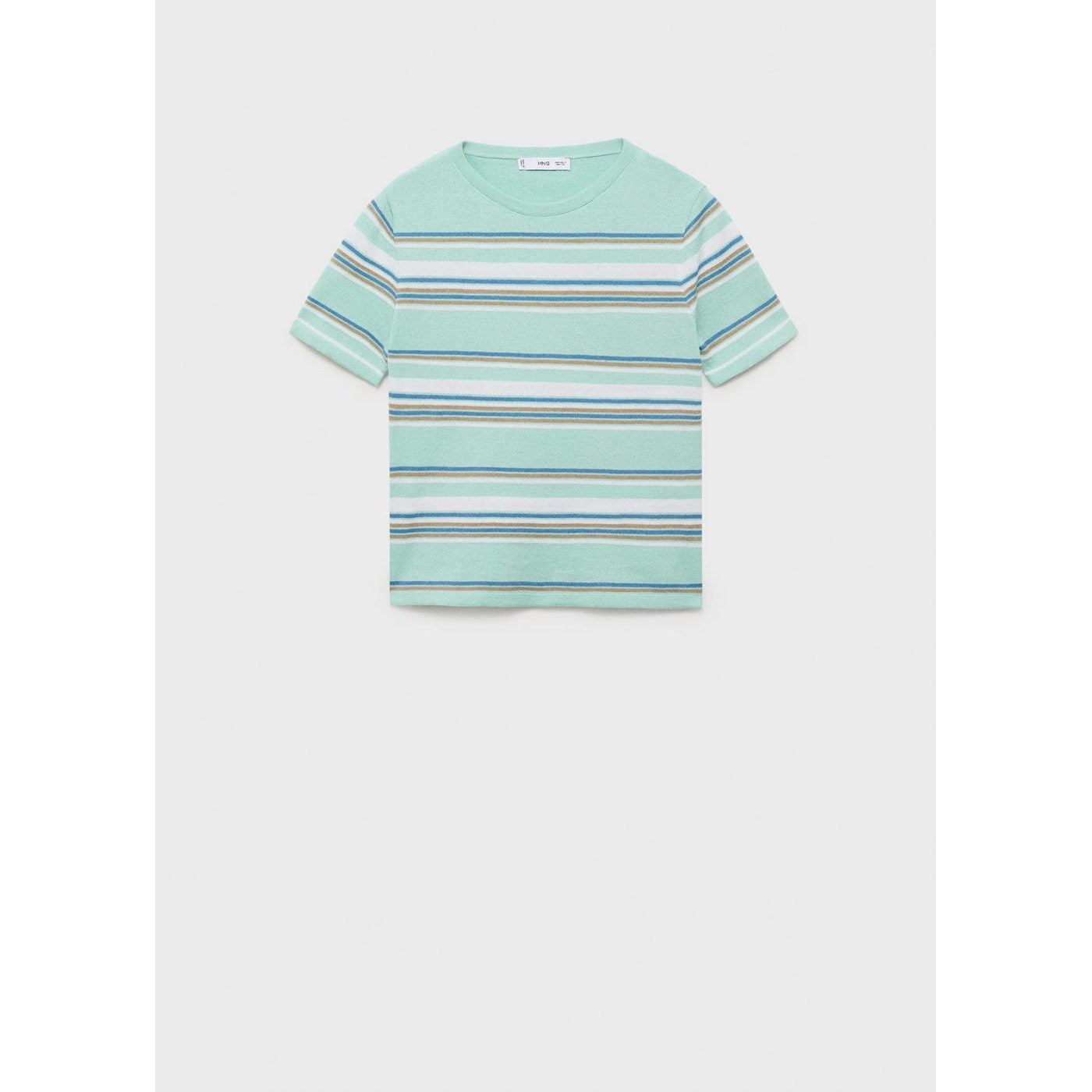 Pull À Manches Courtes À Rayures Combinées