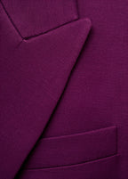 Blazer Costume Croisé Lin Mélangé